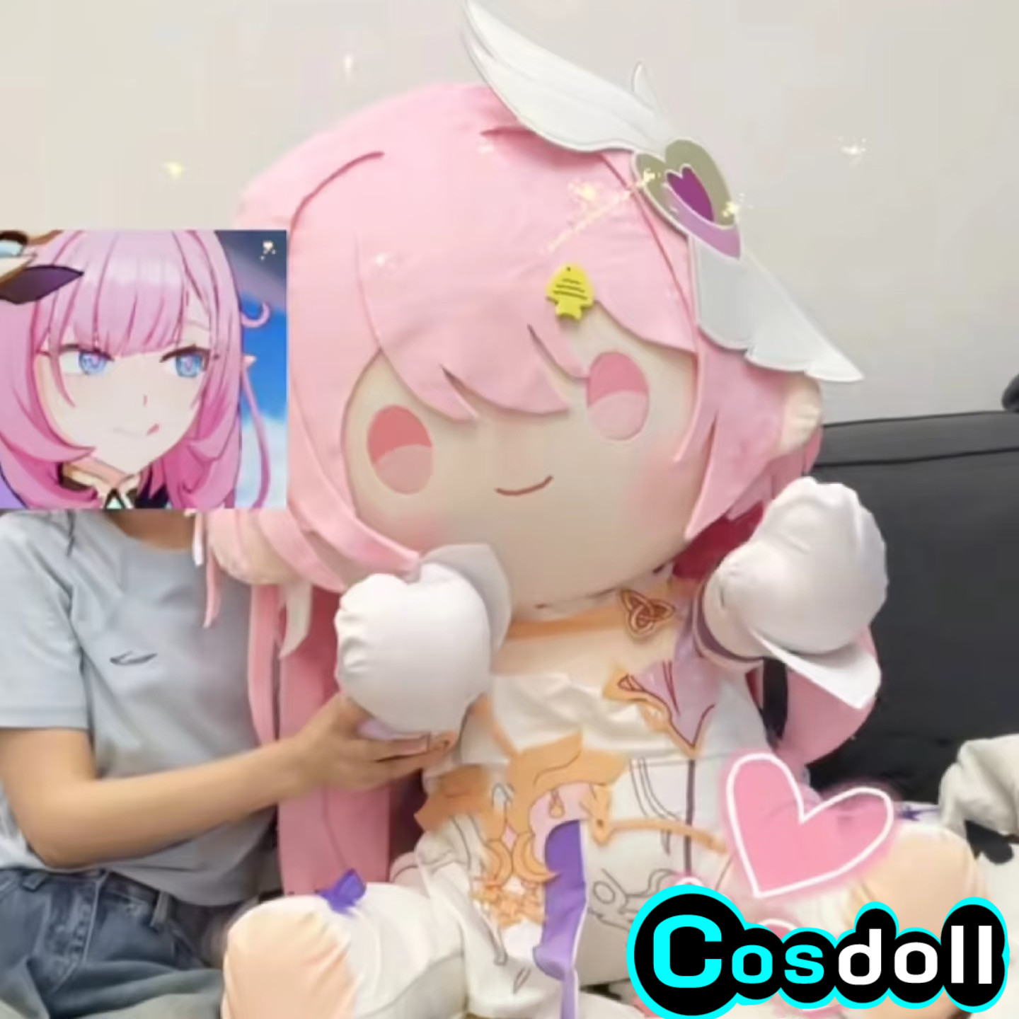 Kids Toys Doll - 80cm 혼카이 임팩트 3 엘리시아 봉제