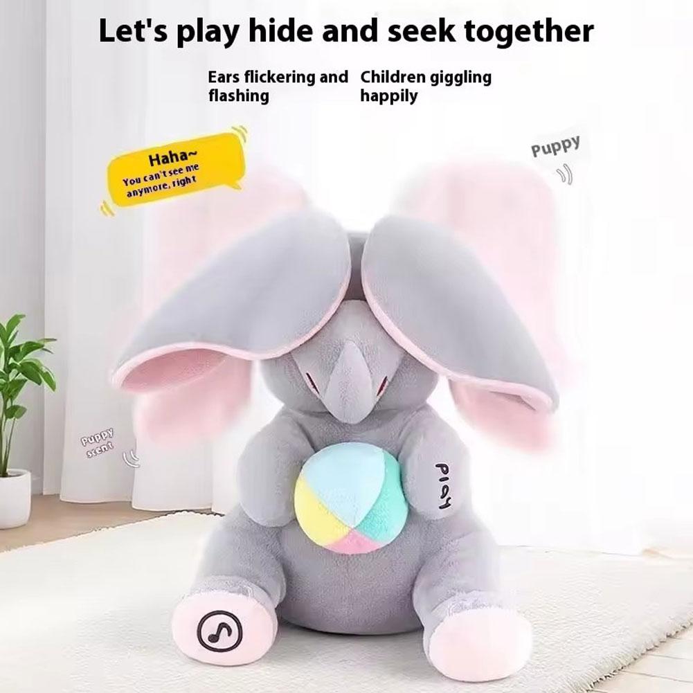 Kids Toys Elephant - 재미있는 숨바꼭질 코끼리 봉제 인형, 즐거운