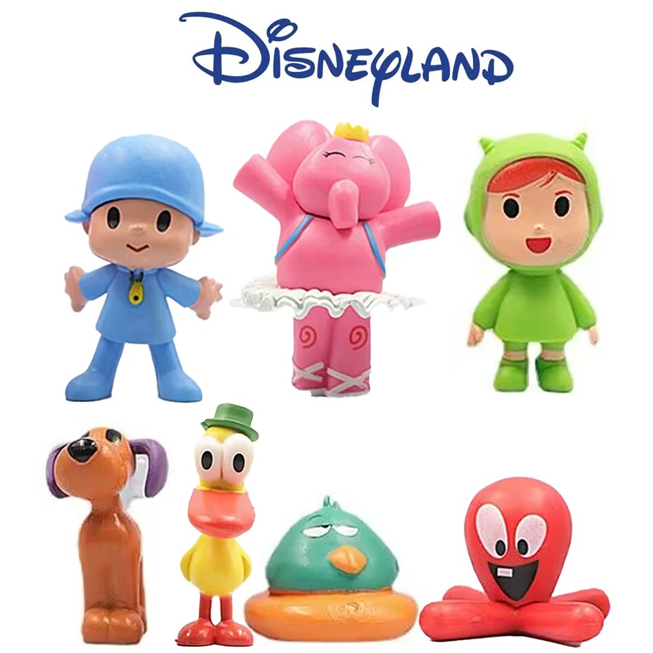 Kids Toys Elephant - 7개/세트 포코요 동물 장난감 새 오리
