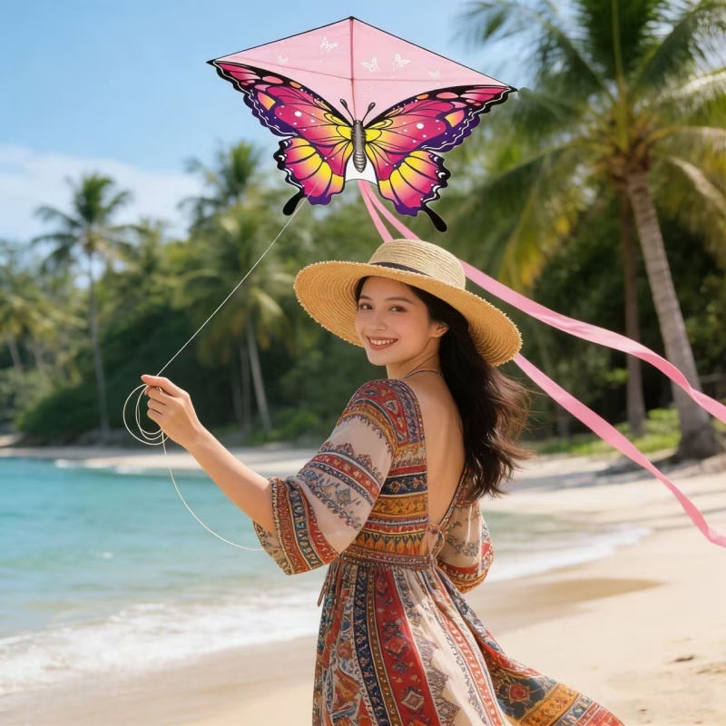Kite Wind Outdoor - 140cm 나비 연, 어린이용 야외 장난감