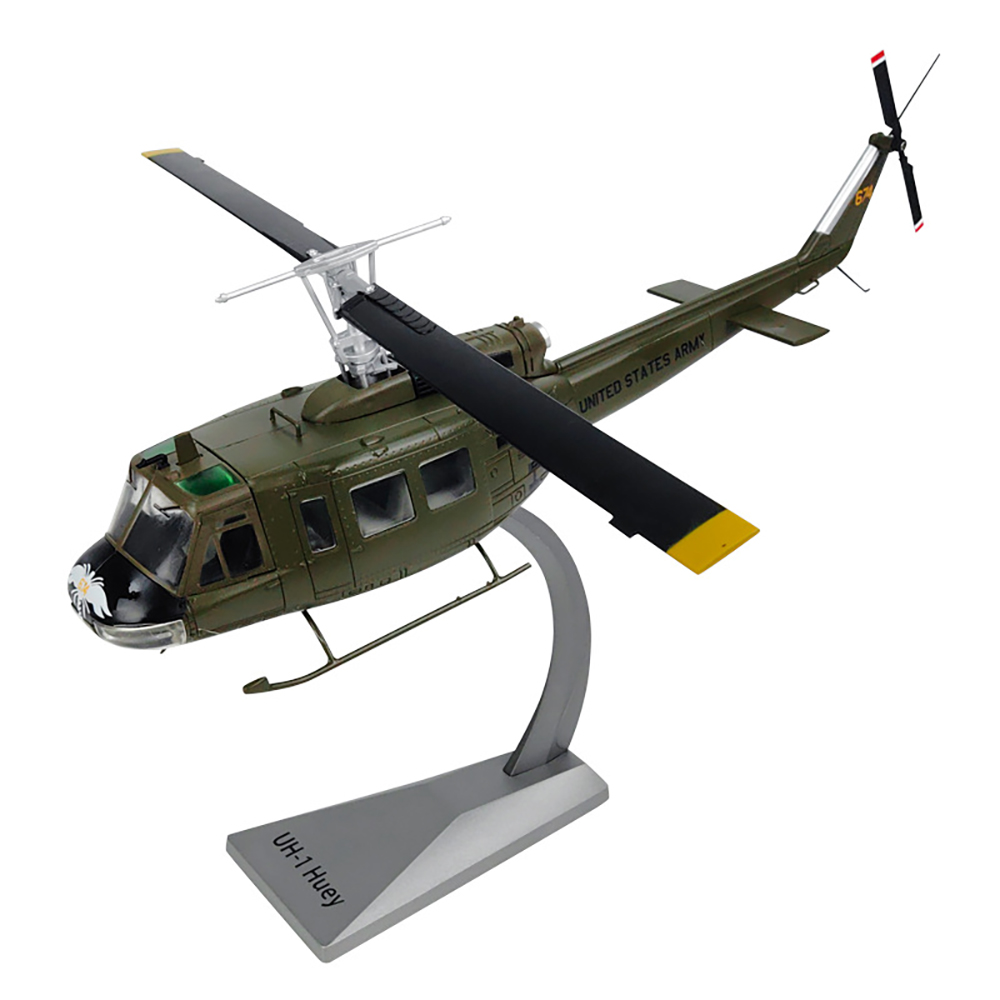 Kids Toys Helicopter - 합금 수송 헬리콥터 UH-1 이로쿠아 항공기,