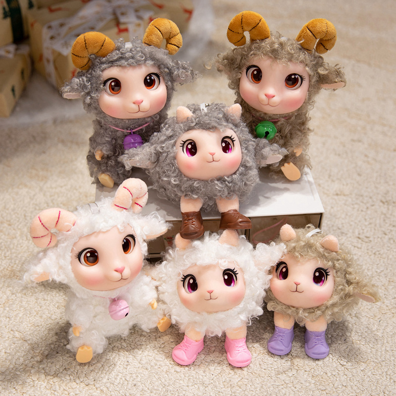 Kids Toys Doll - 귀여운 양 인형 부드러운 비닐 플러시
