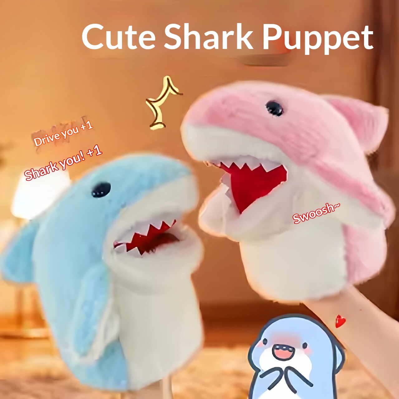 Kids Toys Doll - 상어 손인형 봉제상어 팔 장갑 장난감