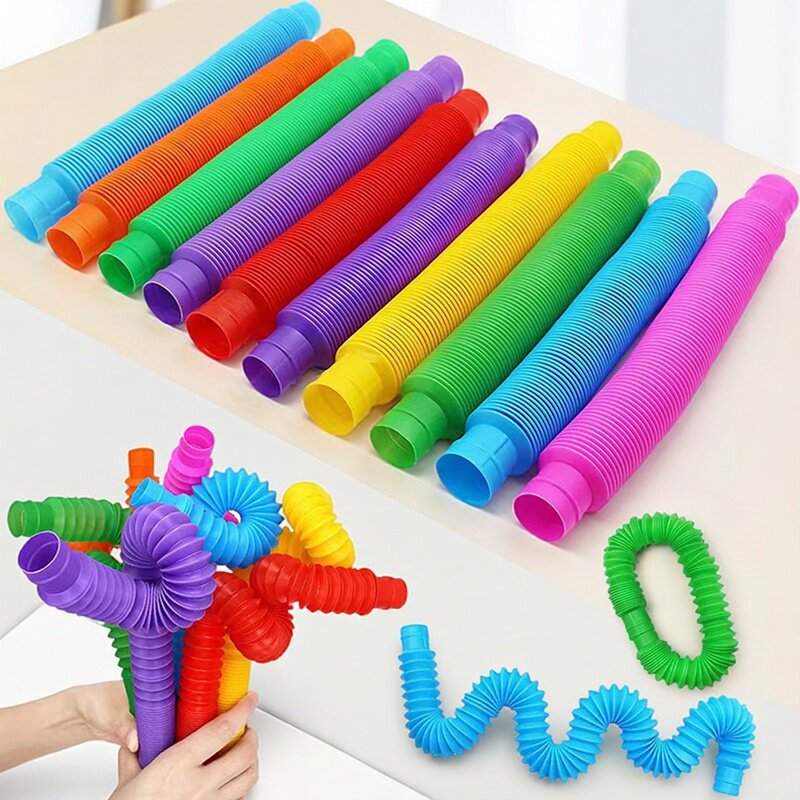 Kids Toys Play Youtube - 컬러 팝 튜브 신축성 텔레스코픽 골판지