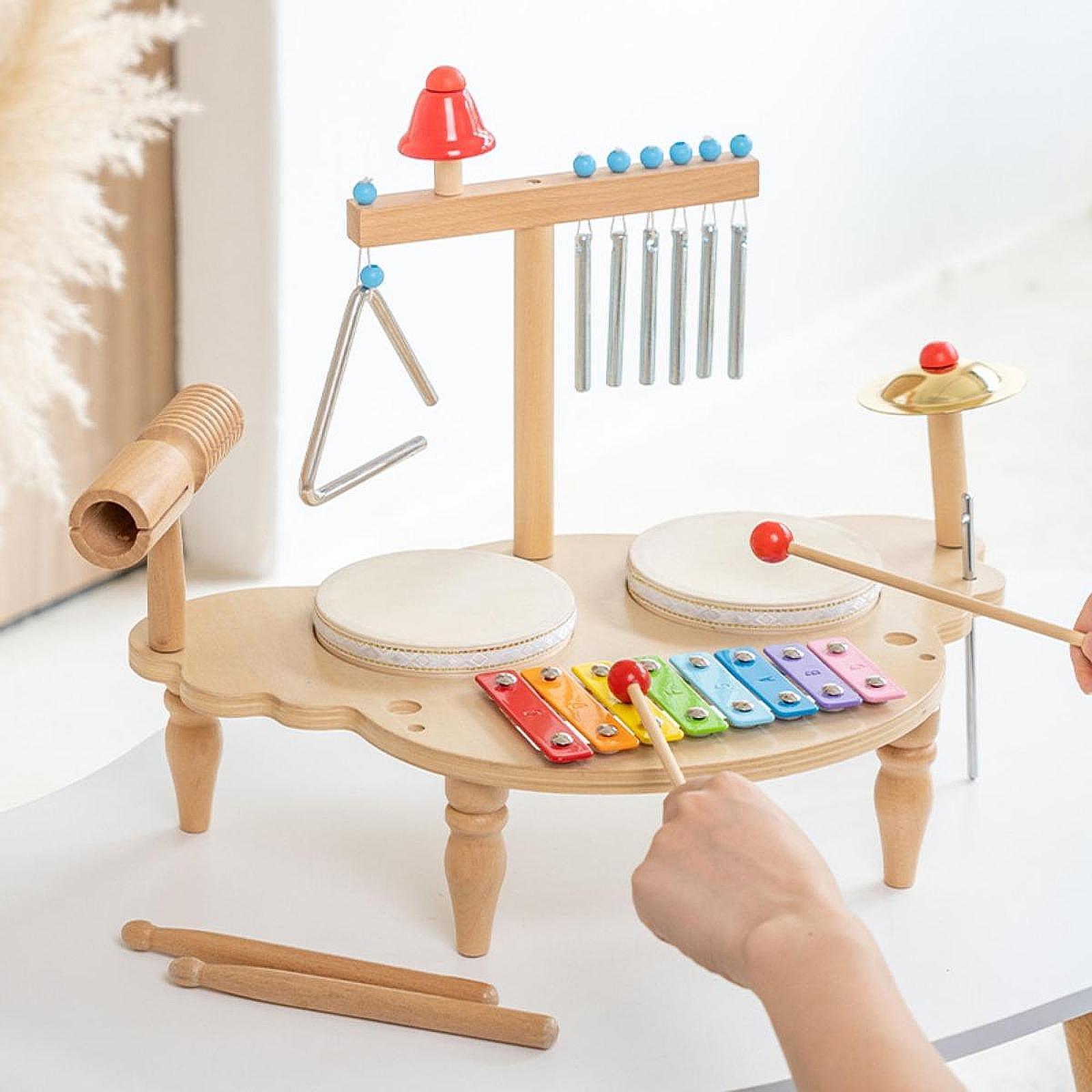 어린이 목제 악기 드럼 세트, 어린이 교육 장난감, 실 - Kids Toys Xylophone 리뷰 및 가격