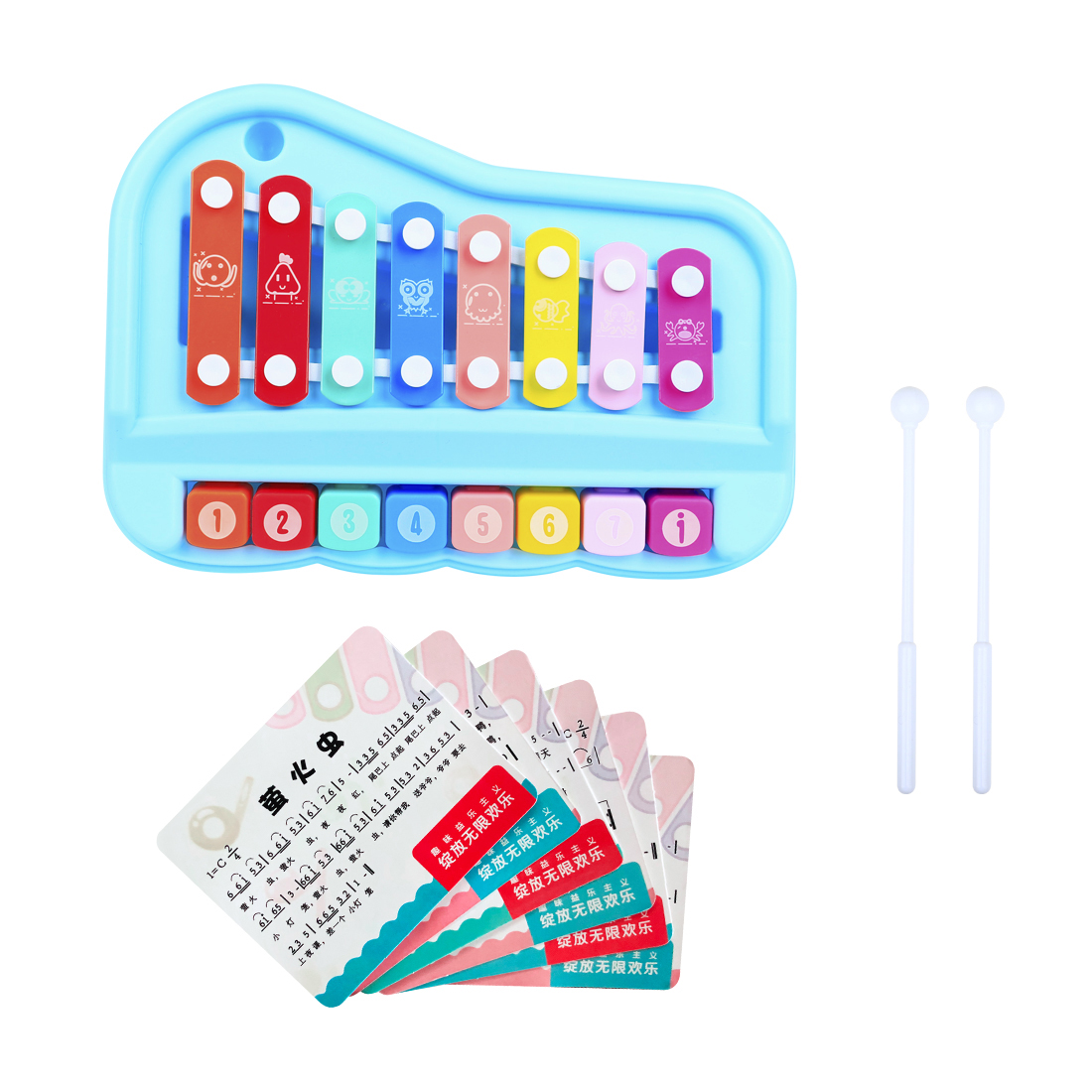 SY-73 어린이 실로폰 8음 글로켄슈필, 어린이 음악 - Kids Toys Xylophone 리뷰 및 가격