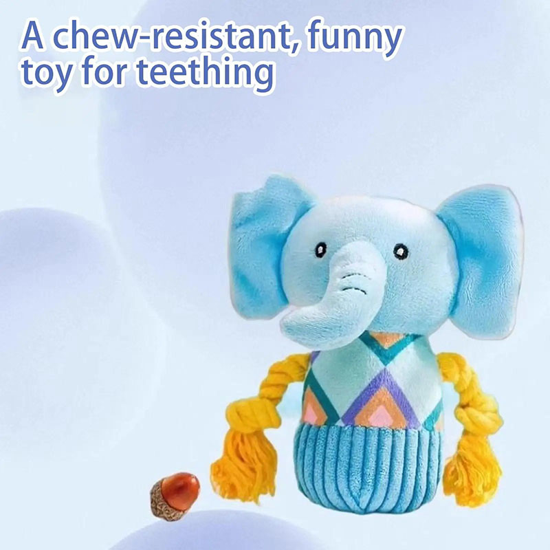 부드러운 코끼리 모양의 플러시 애완동물 장난감, 물림  - Kids Toys Elephant 리뷰 및 가격