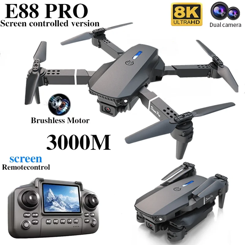 전문 E88 프로 드론 스크린 8K HD 카메라 WiF - Kids Toys Helicopter 리뷰 및 가격