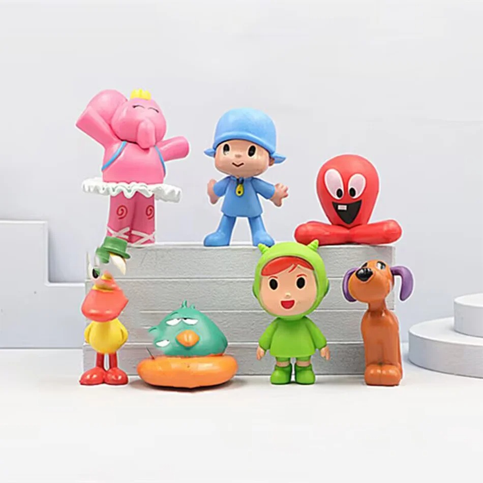 7개/세트 포코요 동물 장난감 새 오리 코끼리 인형 모 - Kids Toys Elephant 리뷰 및 가격