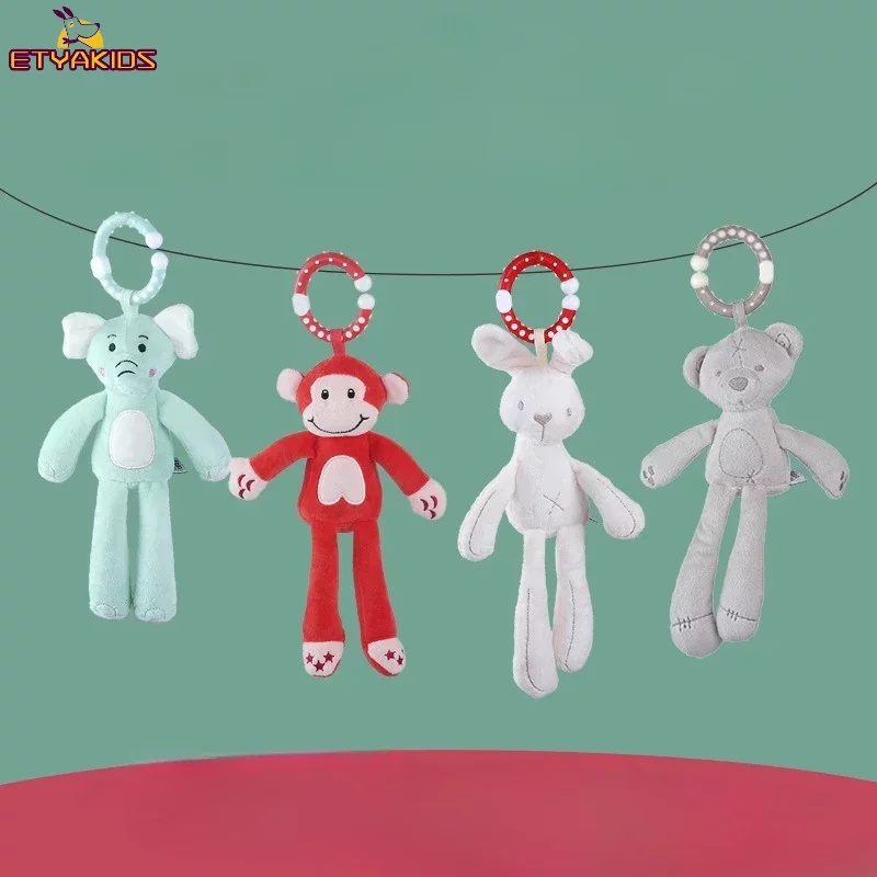 새로운 아기 딸랑이 모바일 유아 유아 장난감 유모차 침 - Kids Toys Elephant 리뷰 및 가격
