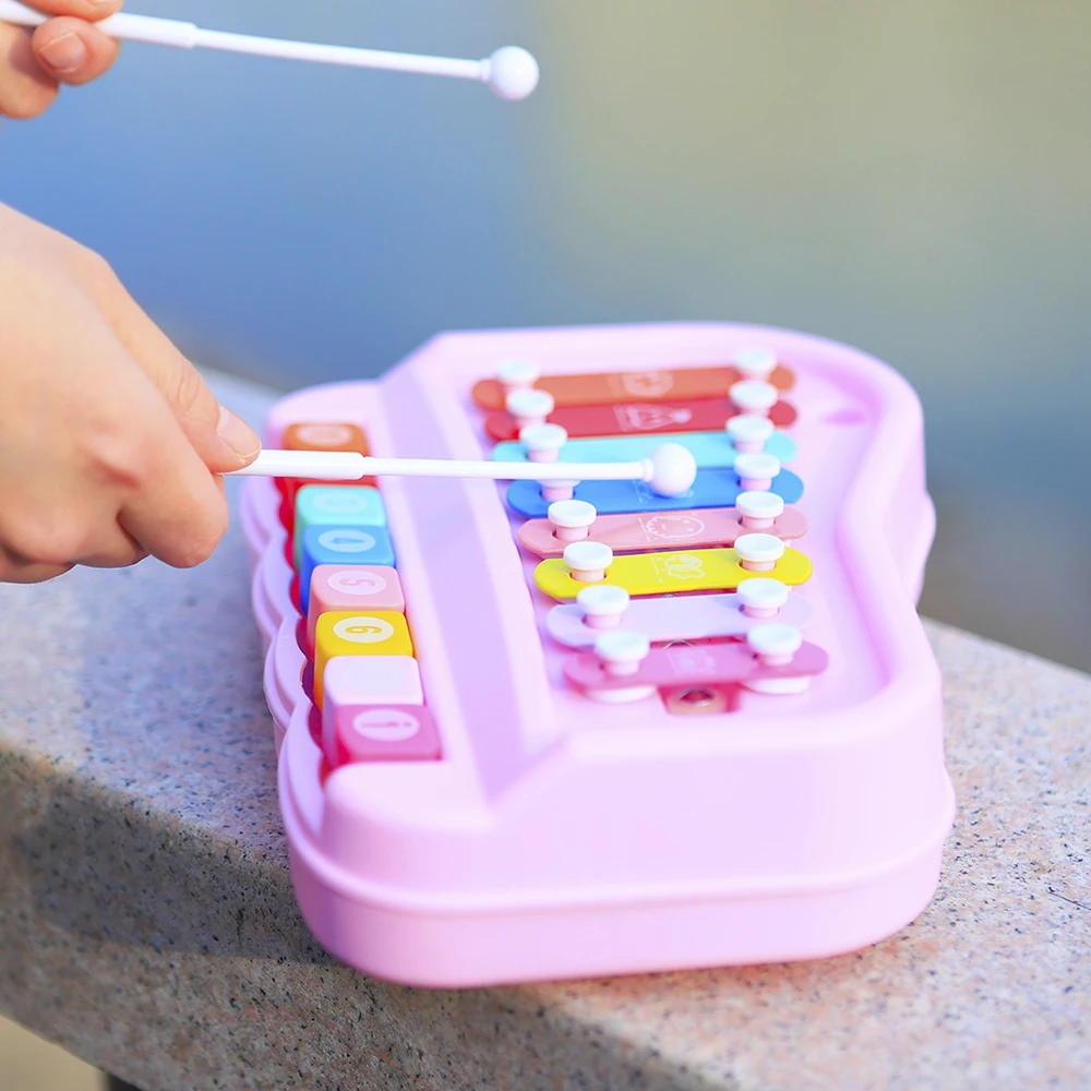 8 톤 핸드 타악기 - 어린이를위한 오르프 스타일 뮤지 - Kids Toys Xylophone 리뷰 및 가격
