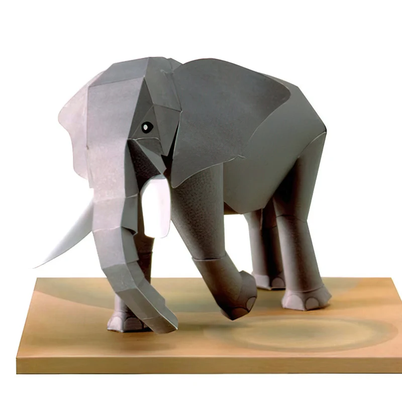아프리카 코끼리 종이 접기 예술 미니 3D 종이 모델, - Kids Toys Elephant 리뷰 및 가격