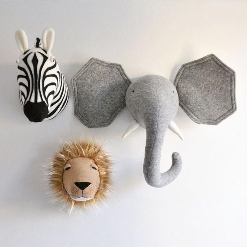얼룩말/코끼리/기린 3D 동물 머리 벽 마운트 어린이  - Kids Toys Elephant 리뷰 및 가격