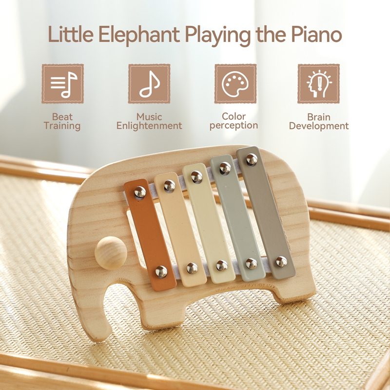 몬테소리 나무 5 톤 여러 가지 빛깔의 실로폰 나무 악 - Kids Toys Xylophone 리뷰 및 가격