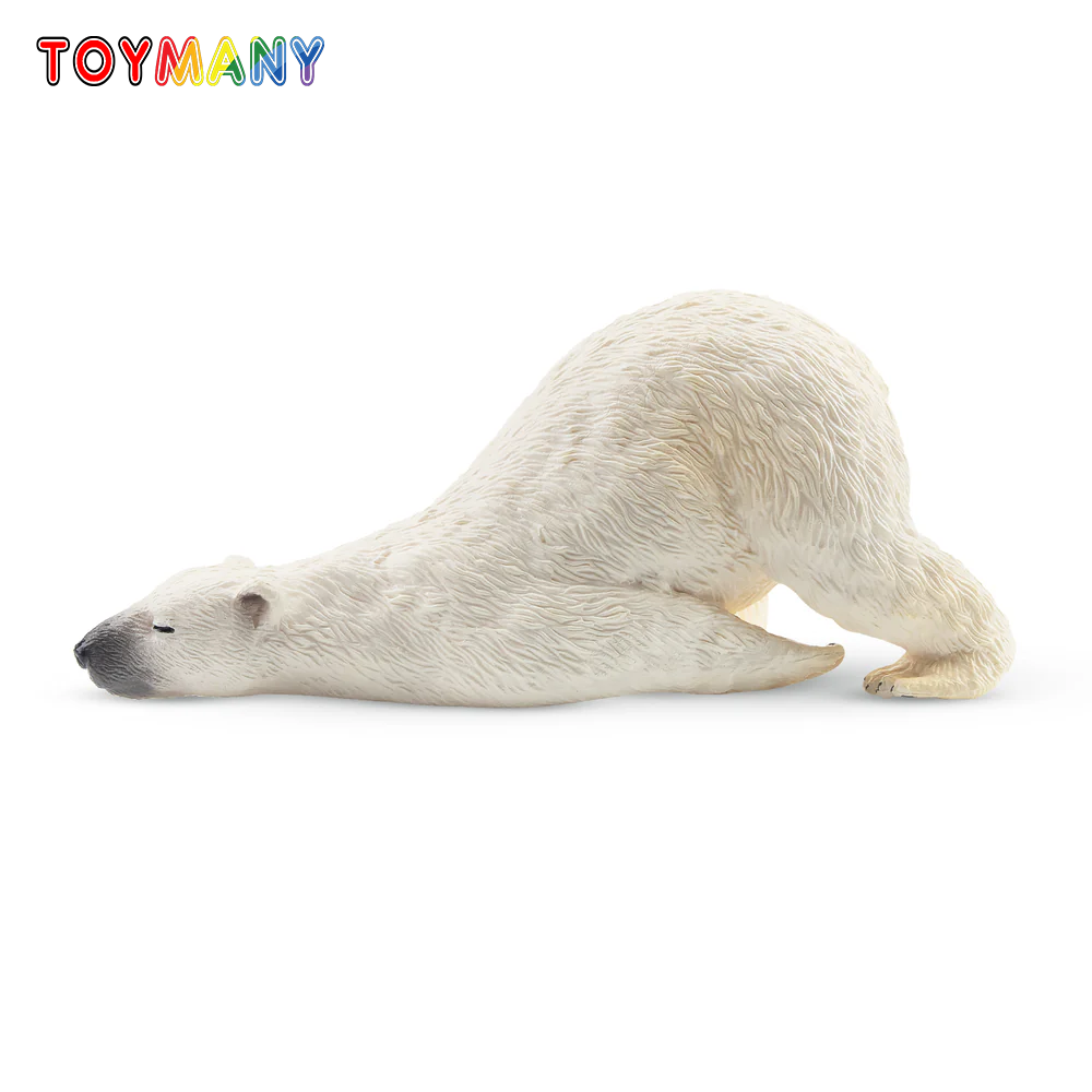 Toymany 시뮬레이션 거짓말 성인 북극곰 동물 모델 - Kids Toys Under $5 리뷰 및 가격