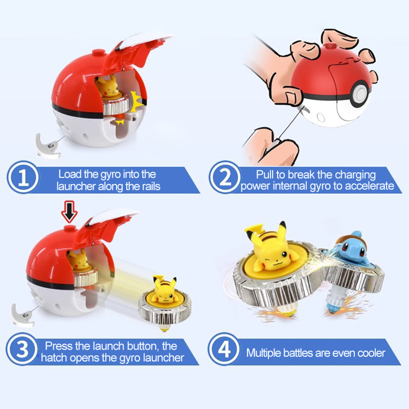 포켓몬 스피닝 탑 볼 장난감 액션 피규어 오리지널 피카 - Spin Top Gyro Toy 리뷰 및 가격