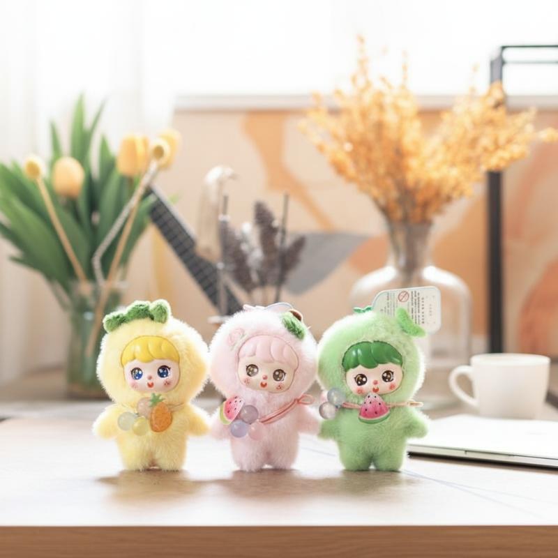 귀여운 과일 플러시 인형 열쇠고리 10cm 부드러운 푹 - Kids Toys Doll 리뷰 및 가격