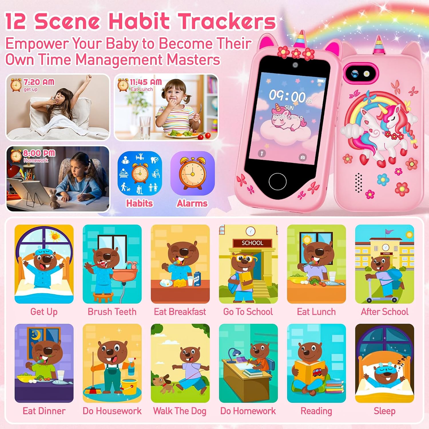 어린이 스마트폰 장난감 2.8인치 터치스크린 듀얼 카메 - Kids Toys Smartphone 리뷰 및 가격
