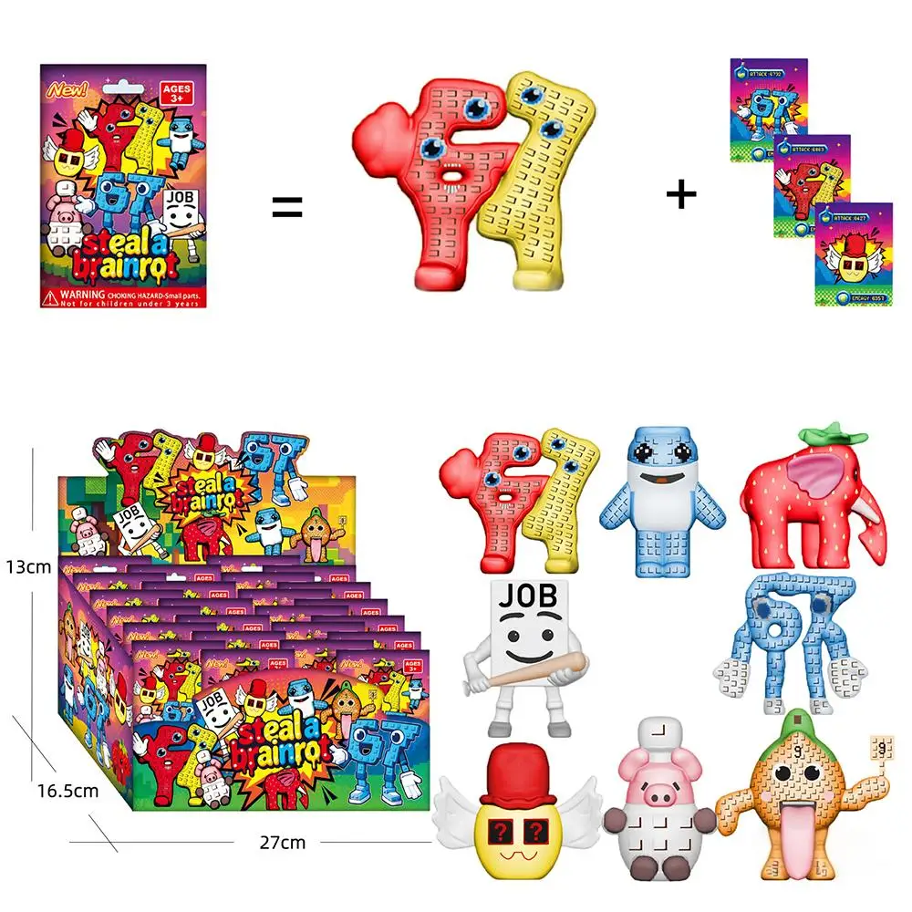 스틸 에이 브레인롯 블라인드 박스 액션 피규어 장식 미 - Kids Toys Elephant 리뷰 및 가격