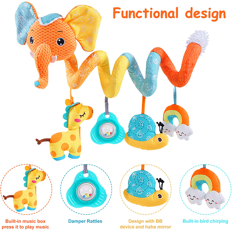자동차 좌석 장난감 유아 색상 코끼리 유모차 스트레치  - Kids Toys Elephant 리뷰 및 가격