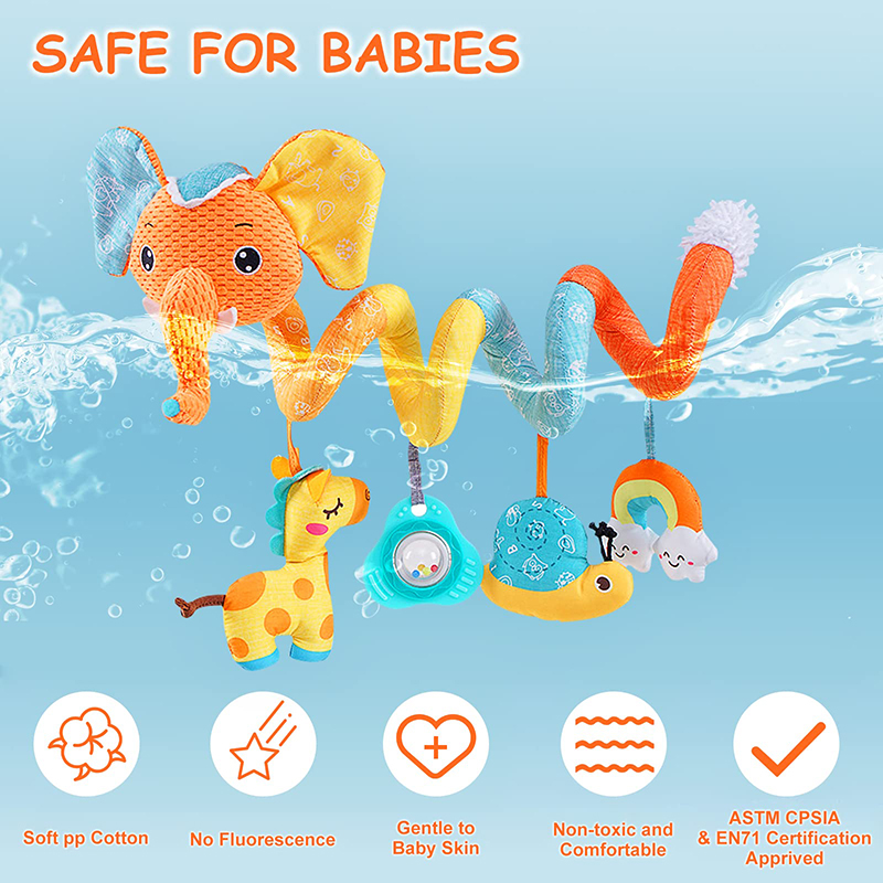 자동차 좌석 장난감 유아 색상 코끼리 유모차 스트레치  - Kids Toys Elephant 리뷰 및 가격